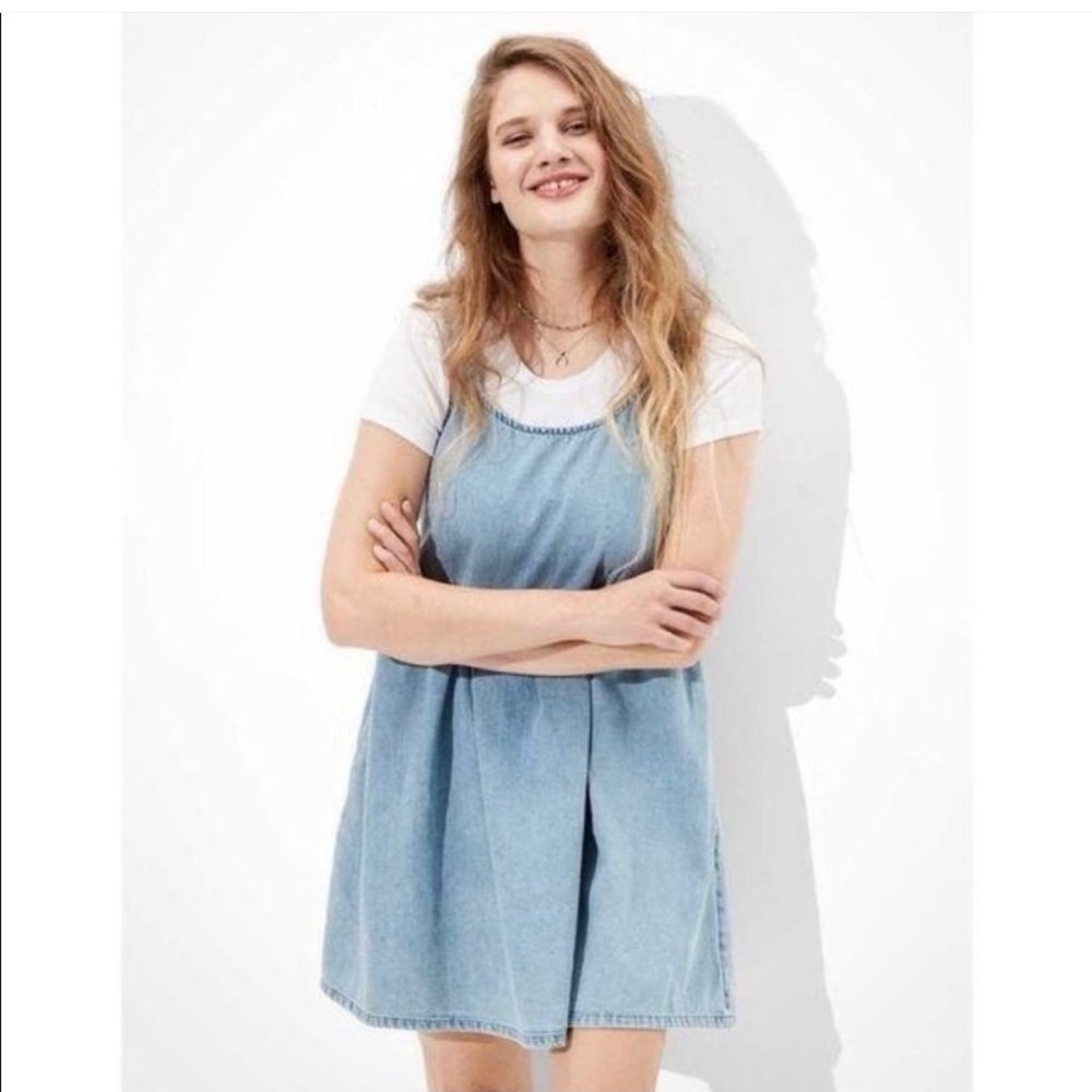 American Eagle denim babydoll dress
